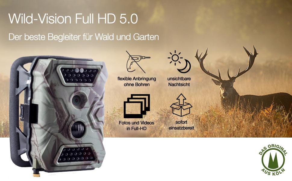 Secacam Wild Vision Wildkamera Premium Pack Full Hd 5.0 www.amazon.de