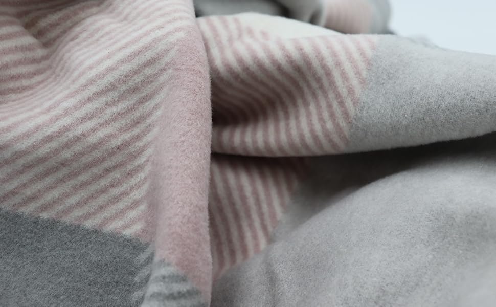 Biederlack Kuscheldecke Check rose
