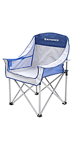 SONGMICS Campingstuhl, klappbar, Klappstuhl, breiter und komfortabler