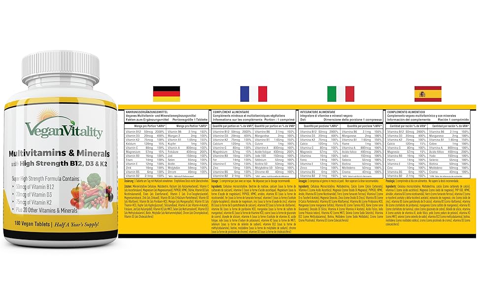 Vegan vitamin vegan deva vitamins capsules vegan prenatal B12 for D3 D C B complex