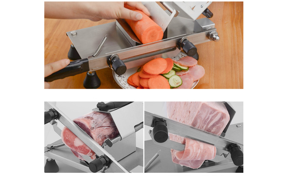 MXBAOHENG ST100C Handbetrieb Gefroren Fleischschneider Fleisch Schneidwerkzeug für Hot Pot ...