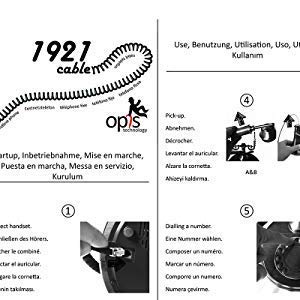 Opis 1921 cable instructions (English language not guaranteed).