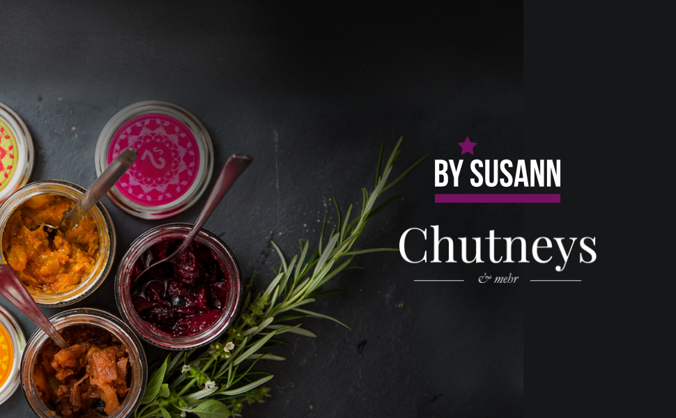 bysusann, chutneys, frisch, zutaten, produkte