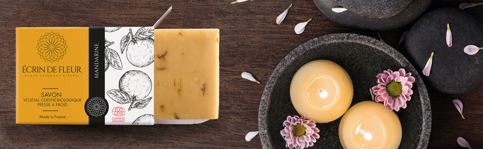 jabones orgánicos certificados mandarina