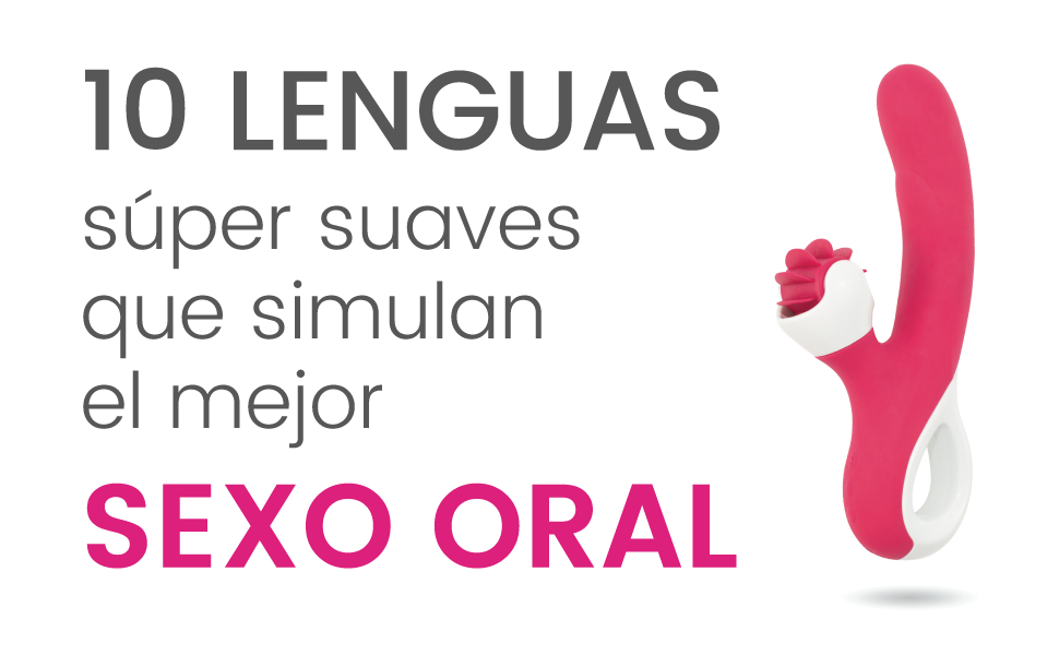 Vibrador conejito Lyo, con lenguas de silicona giratorias que ...
