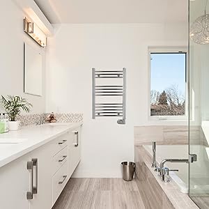 Fácula - Toallero Eléctrico Fluido Electrónico 400w Cromado Serie TCR+ Bajo Consumo