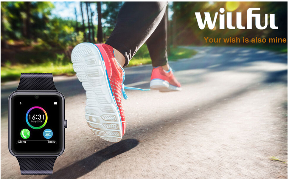 Willful Smartwatch, Reloj Inteligente Android con Ranura para ...