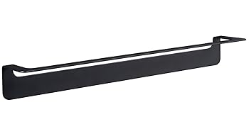 WEISSENSTEIN Toallero negro baño Adhesivo 60 cm | Toallero ...