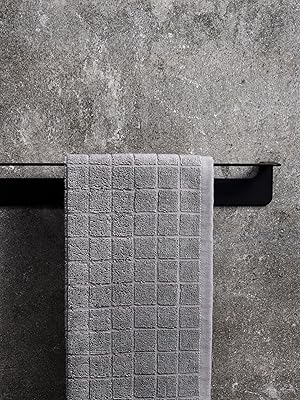 WEISSENSTEIN Toallero negro baño Adhesivo 60 cm | Toallero ...