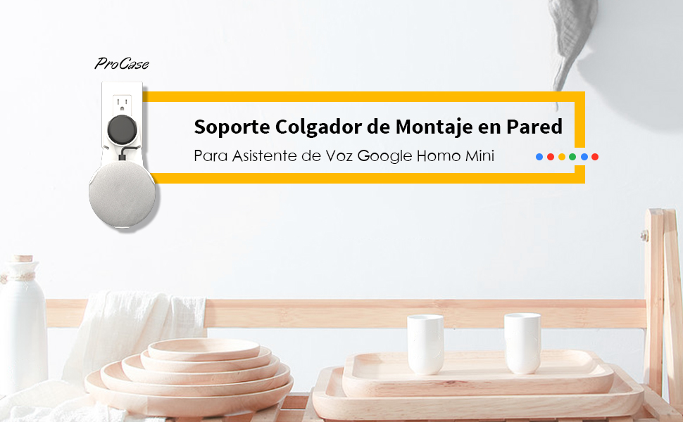 Procase Soporte Montaje En Pared Para Google Home Mini Voice