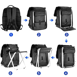 Dulciiの軽量フォールディングチェアーリュック