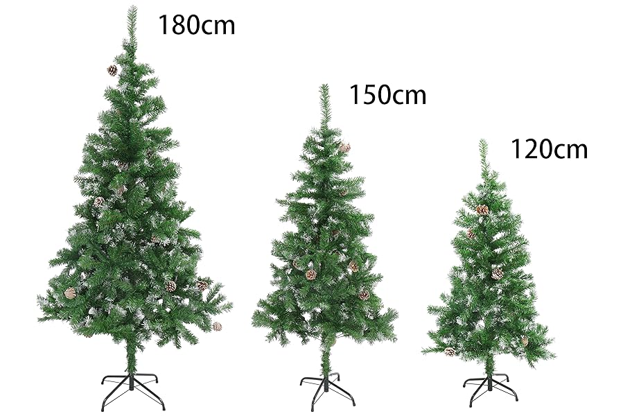 Amazon.co.jp: Sutekus クリスマスツリー ツリー スノータイプ 松かさ