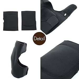 Amazon | ZEES 両足セット 膝パッド 膝パット ニーパッド 膝あて