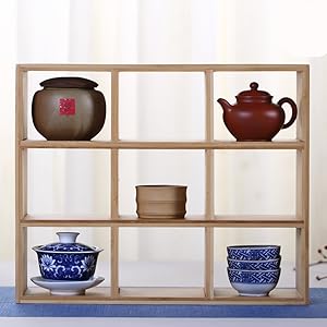 値下げ自在棚桐地透かし彫　組立式　飾り棚　お茶道具／紙箱 値下げ自在棚桐地透かし彫 組立式 飾り棚 お茶道具／紙箱