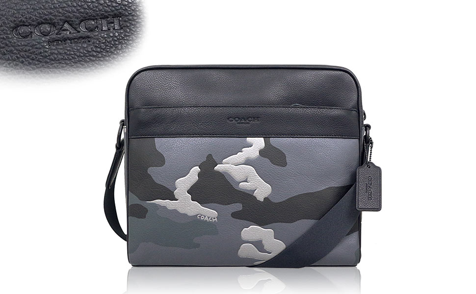 COACH グレー レザー ショルダーバッグ Amazon | COACH(コーチ)バッグぺブルレザーレーシー筒型クロス
