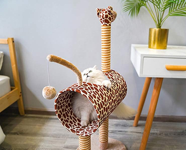 リノリウム キャットタワー 猫タワー ペット 猫家具 Amazon | 猫おもちゃ 猫ベッド 猫爪とぎ キャットタワー 猫
