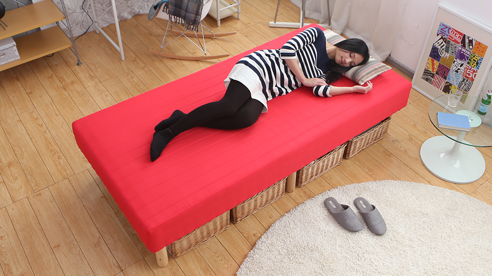 Amazon｜モダンデコ マットレス ベッド 脚付き 脚長 ダブル