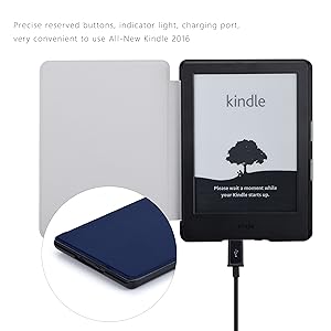 Kindle本体　カバー付き Amazon.co.jp: Fintie for Kindle Paperwhite ケース 超薄 軽量