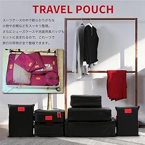 Amazon.co.jp: [コスルル] トラベルポーチ アレンジ ケース 7点