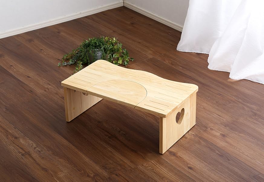 Amazon | ナチュラルなトイレ子ども踏み台（29cm、木製）角を丸くして