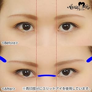 Amazon アシスオリジナル 目元整形テープ スリットアイ 無色 透明 ビューティー 通販