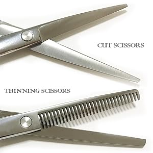Amazon | ヘアカットシザー セニング スキばさみ ステンレス製