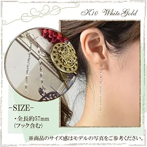 Amazon | [四葉のクローバー] カット模様入り 10金 チェーン