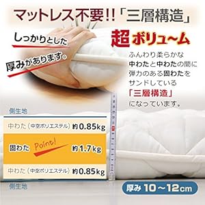 敷布団 Amazon｜極ボリューム！日本製 敷布団 ジュニアサイズ 除菌・防臭