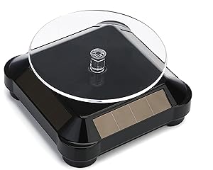 Amazon | uniwin ターンテーブル ABS製 小型 ソーラー