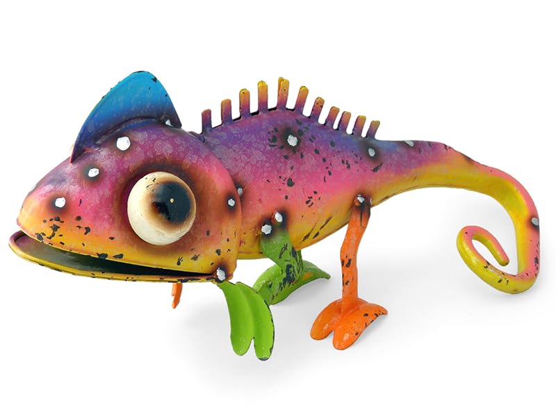 Amazon.co.jp: トカゲ 置物 オブジェ 飾り物(カラフル リザード