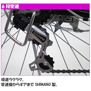 Amazon | 6段変速 24インチ自転車 クリシーフラワー ガールズ