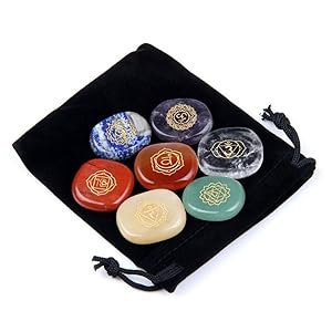B特別な品 第七チャクラの奇跡 Amazon.co.jp: (イスイ)YISHUI 7チャクラ 石セット 天然 パーム