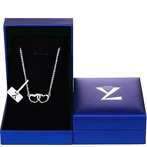 Amazon | [YL] 豪華ギフトボックス ダブルハート ネックレス