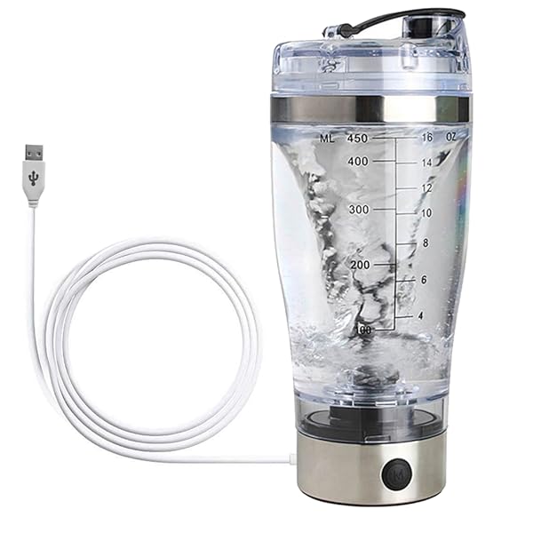 プロテインシェイカー 電動シェイカー　MIXER+V3 340ml USB 楽天市場】プロテイン シェイカー 電動 洗いやすい ゼロデザイン