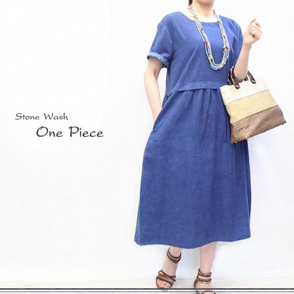 Amazon Co Jp Raksa ラクサ インド綿 リネン 混紡 草木染 ストーンウォッシュ ワンピース ブルー 服 ファッション小物 Amazon Co Jp Raksa ラクサ インド綿 リネン 混紡 草木染 ストーンウォッシュ ワンピース ブルー 服 ファッション小物