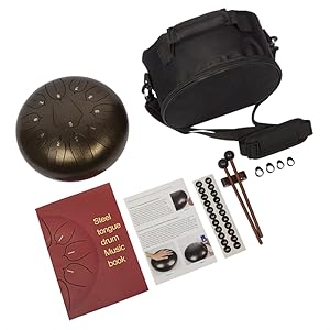 うっとりする音色♪　10インチ スチールタングドラム Amazon | Luvay スチールタング ドラム-11音 10インチ-打楽器