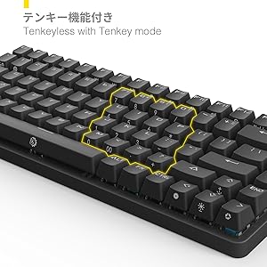 PC周辺機器 DREVO EXCALIBUR Amazon | DREVO Excalibur 84キー メカニカルキーボード CHERRY