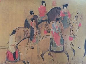 チャンプー　（張歩）「出岫図」　風景画　中国美術　額付き　箱付き チャンプー　（張歩）「出岫図」　風景画　中国美術　額付き　箱付き