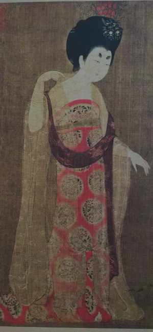 かんざしと女 額縁入り 絵画 by M.Onishi かんざしと女額縁入り