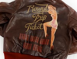 フライトジャケット　A-2 ピンナップガール　トランプ　ブラウン　本革　XL バズリクソンズ BUZZ RICKSON'S アウター A-2 フライト