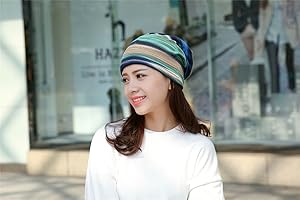 Amazon | JuruoL 4色 抗がん剤治療 医療用帽子 女性 帽子