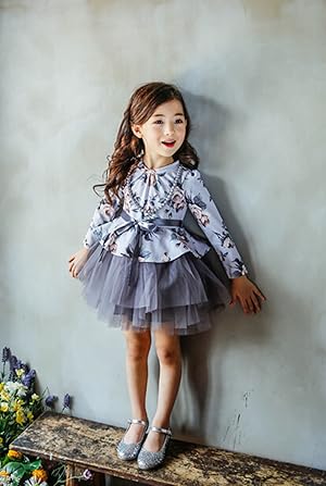LIRICO フォーマルワンピース　発表会　女の子　韓国　120 キッズウエア ジャケット＆シフォンワンピース 110・120 入学式