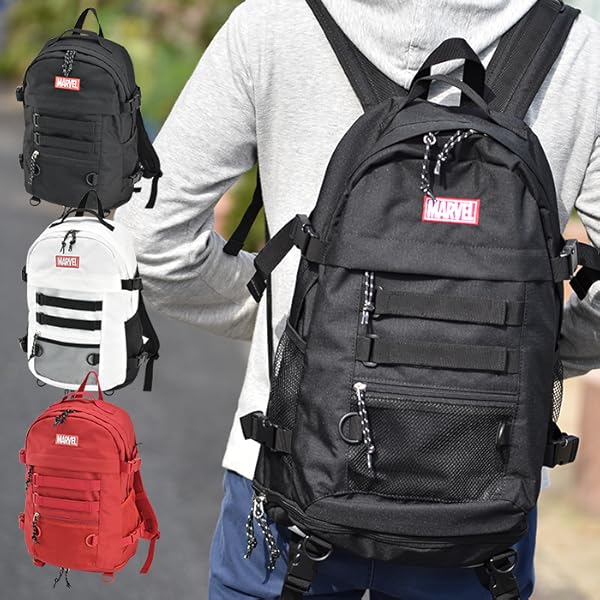 MARVEL グレー リュック MARVEL（マーベル）の「MARVEL（シンプルリュック