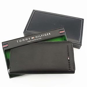 Amazon | [トミーヒルフィガー] メンズ ラウンドファスナー 牛革