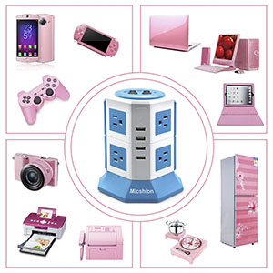 Laplusさん専用　2口 Amazon.co.jp: 電源タップ タワー式 縦型コンセント 2つのバイポーラ