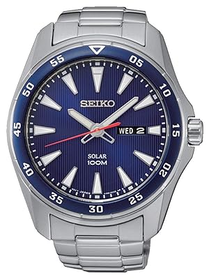 SEIKO クロノグラフ 腕時計 100m防水 ネイビー SEIKO セイコー