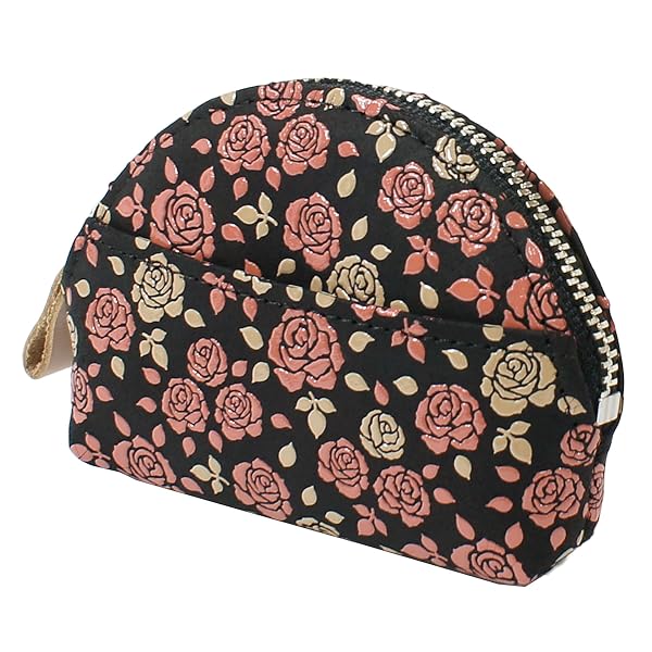 新品【印伝 inden-ya】小銭入れ かぐわ バラ柄 鹿革 コンパクト 印伝屋 Amazon | 印傳屋 印伝 小銭入れ 鹿革 かぐわ ローズ小柄 黒地×白