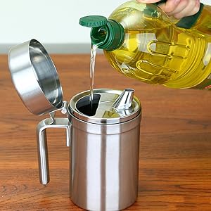 m 様フォロー割お値段♦３０♦ シロダーラ ポット 約１．５㍑ ×１♦ 真鍮製 油こし器 オイルポット ステンレス 1.7L あぶらこしポット 油