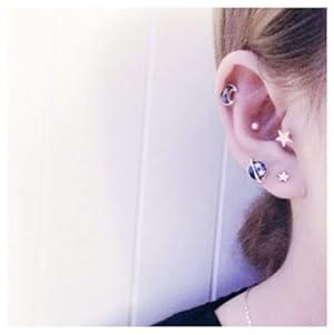 Amazon スタッド ピアス 宇宙 うちゅう 星 スター パール 月 惑星 まとめ 5点セット ピアス 通販 Amazon スタッド ピアス 宇宙 うちゅう 星 スター パール 月 惑星 まとめ 5点セット ピアス 通販