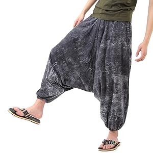Amazon | [沖縄技研] ストーンウォッシュ サルエルパンツ